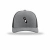F-Bomb Carbon Fiber Patch Structured Trucker - HEATHER GREY/BLACK