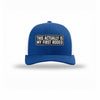 My First Rodeo Carbon Fiber Patch Structured Trucker - ROYAL
