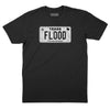Texas Flood Licence Plate T-Shirt - Black