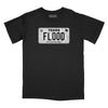 Texas Flood Licence Plate Relaxed Fit T-Shirt - Black