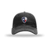 Texas Flag Guitar Pick - Soft Mesh Trucker - BLACK