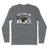 They Call Me Bruce Long Sleve T-Shirt (Inspired by JAWS) - Charcoal Heather