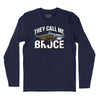 They Call Me Bruce Long Sleve T-Shirt (Inspired by JAWS) - Navy