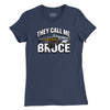 They Call Me Bruce Womens T-Shirt (Inspired by JAWS) - Navy