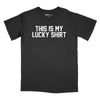 This is My Lucky Shirt Relaxed T-Shirt - BLACK - RELAXED FIT