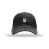 White Russian Cocktail Icon - Soft Mesh Trucker - BLACK