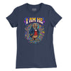 I Am He Womens T-Shirt (Inspired by The Beatles) - Navy