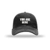 You Are Here Soft Mesh Trucker - Inspired by John Lennon - BLACK