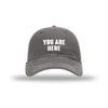 You Are Here Soft Mesh Trucker - Inspired by John Lennon - CHARCOAL