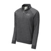 3 Putting Sucks Fleece Quarter Zip Sweatshirt - DARK HEATHER