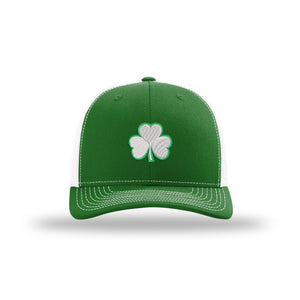 3D Shamrock Structured Trucker- White Logo