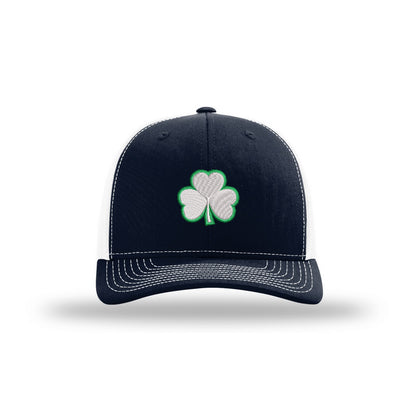 3D Shamrock Structured Trucker- White Logo