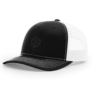 45 Record Adaptor Blackout Structured Trucker