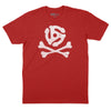 Jolly Roger 45 Adapter T-Shirt - Red
