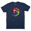 45 RPM Adapter Tie Dye T-Shirt - Navy