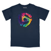 45 RPM Adapter Tie Dye Relaxed Fit T-Shirt - Navy