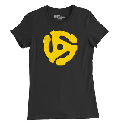 45 RPM Adapter Womens T-Shirt
