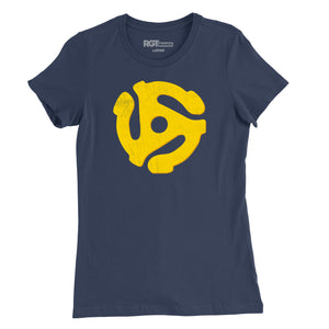 45 RPM Adapter Womens T-Shirt