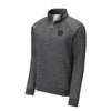 45 RPM Adapter Blackout Fleece Quarter Zip Sweatshirt - DARK HEATHER