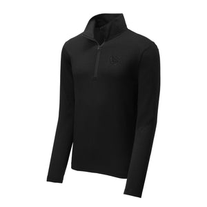 45 RPM Adapter Blackout Triblend Quarter Zip Pullover