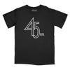45 RPM Vintage Relaxed Fit T-Shirt - Black