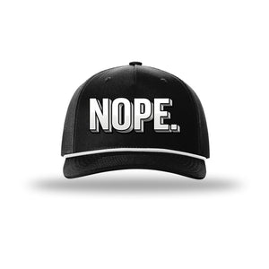 Nope 5-Panel Trucker with Rope
