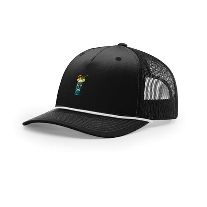 Tiki Cocktail 5-Panel Trucker with Rope