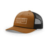 Beer Before Liquor Warning Warning Label 5-Panel Trucker with Rope - CARAMEL/BLACK