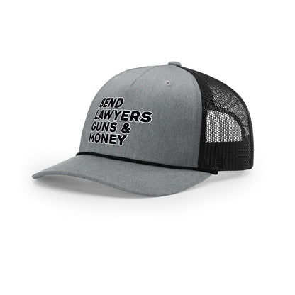 Send Lawyers Guns and Money 5-Panel Trucker with Rope