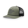 Send Lawyers Guns and Money 5-Panel Trucker with Rope - OLIVE/BLACK