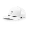 Martini Icon 5-Panel Trucker with Rope - WHITE/BLACK