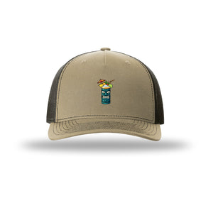 Tiki Cocktail 5-Panel Structured Trucker