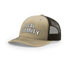 Local Celebrity 5-Panel Structured Trucker - KHAKI/COFFEE