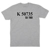 AC/DC - Back in Black Catalog Number T-Shirt - HEATHER GRAY