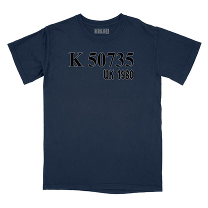 AC/DC Back in Black Catalog Number Relaxed Fit T-Shirt