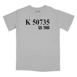 AC/DC Back in Black Catalog Number Relaxed Fit T-Shirt