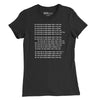 All Work and No Play Womens T-Shirt - Black