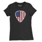 American Flag Guitar Pick Womens T-Shirt