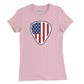 American Flag Guitar Pick Womens T-Shirt