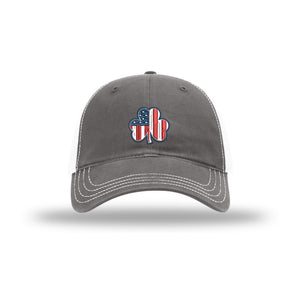 American Flag Shamrock - Soft Mesh Trucker