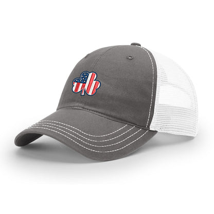 American Flag Shamrock - Soft Mesh Trucker