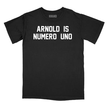 Arnold Is Numero Uno T-Shirt Relaxed Fit T-Shirt (Inspired by Pumping Iron)