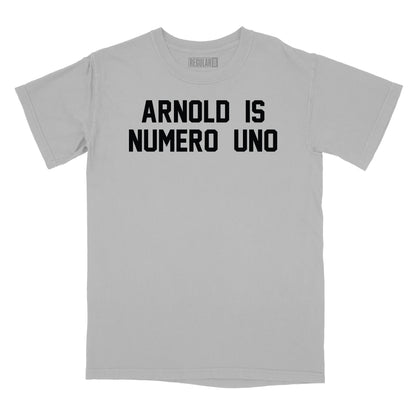 Arnold Is Numero Uno T-Shirt Relaxed Fit T-Shirt (Inspired by Pumping Iron)