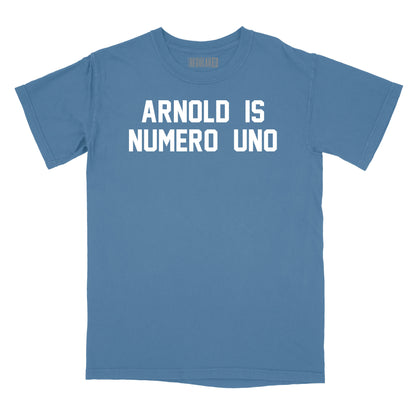 Arnold Is Numero Uno T-Shirt Relaxed Fit T-Shirt (Inspired by Pumping Iron)