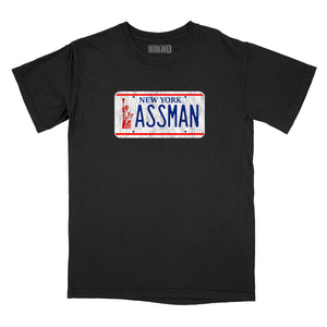 ASSMAN  Licence Plate Relaxed Fit T-Shirt