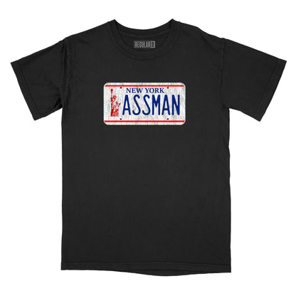 ASSMAN  Licence Plate Relaxed Fit T-Shirt