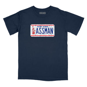 ASSMAN  Licence Plate Relaxed Fit T-Shirt