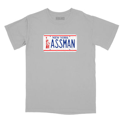 ASSMAN  Licence Plate Relaxed Fit T-Shirt