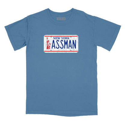 ASSMAN  Licence Plate Relaxed Fit T-Shirt