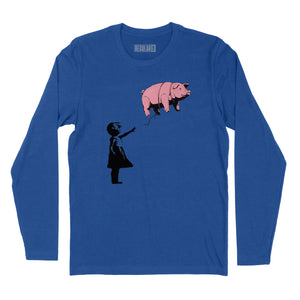 Banksy Floyd Long Sleeve T-Shirt (Inspired by Banksy & Pink Floyd)